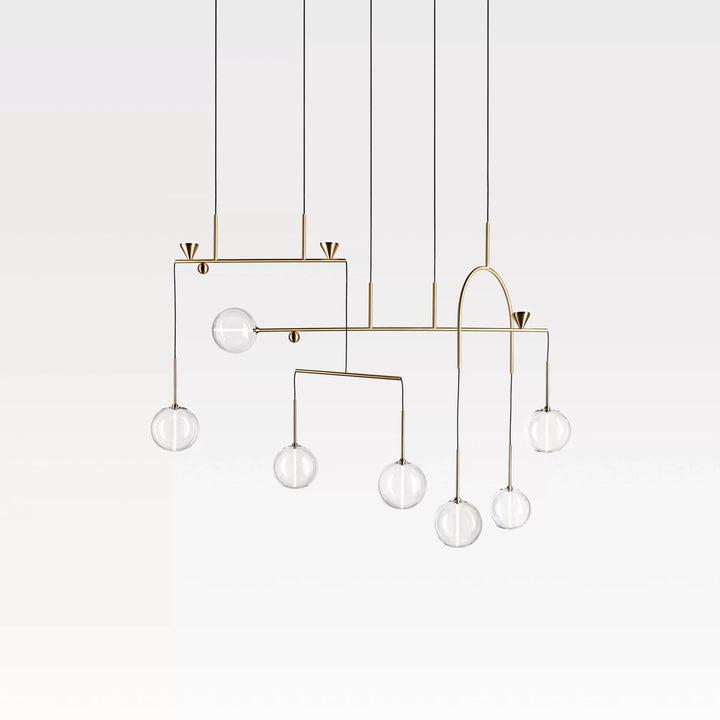 Dewdrops Chandelier Linear 07 - District Furniture