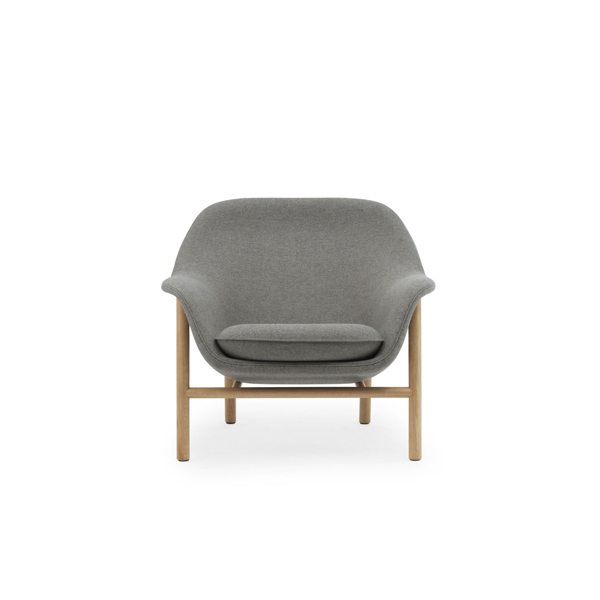 Drape Loungechair Low - Oak - District Furniture