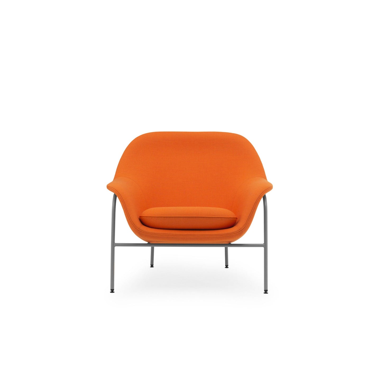 Drape Loungechair Low - Steel - District Furniture