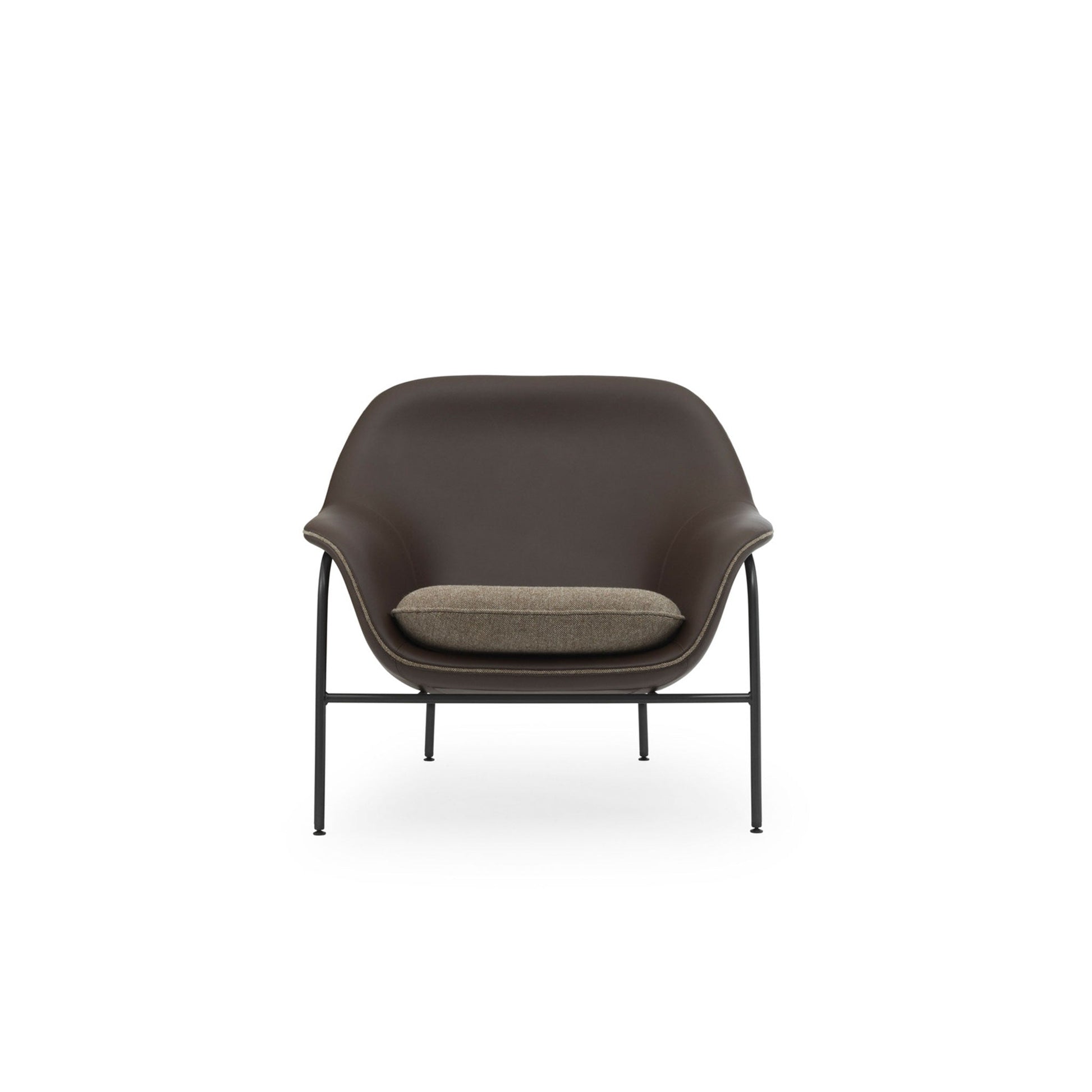 Drape Loungechair Low - Steel - District Furniture