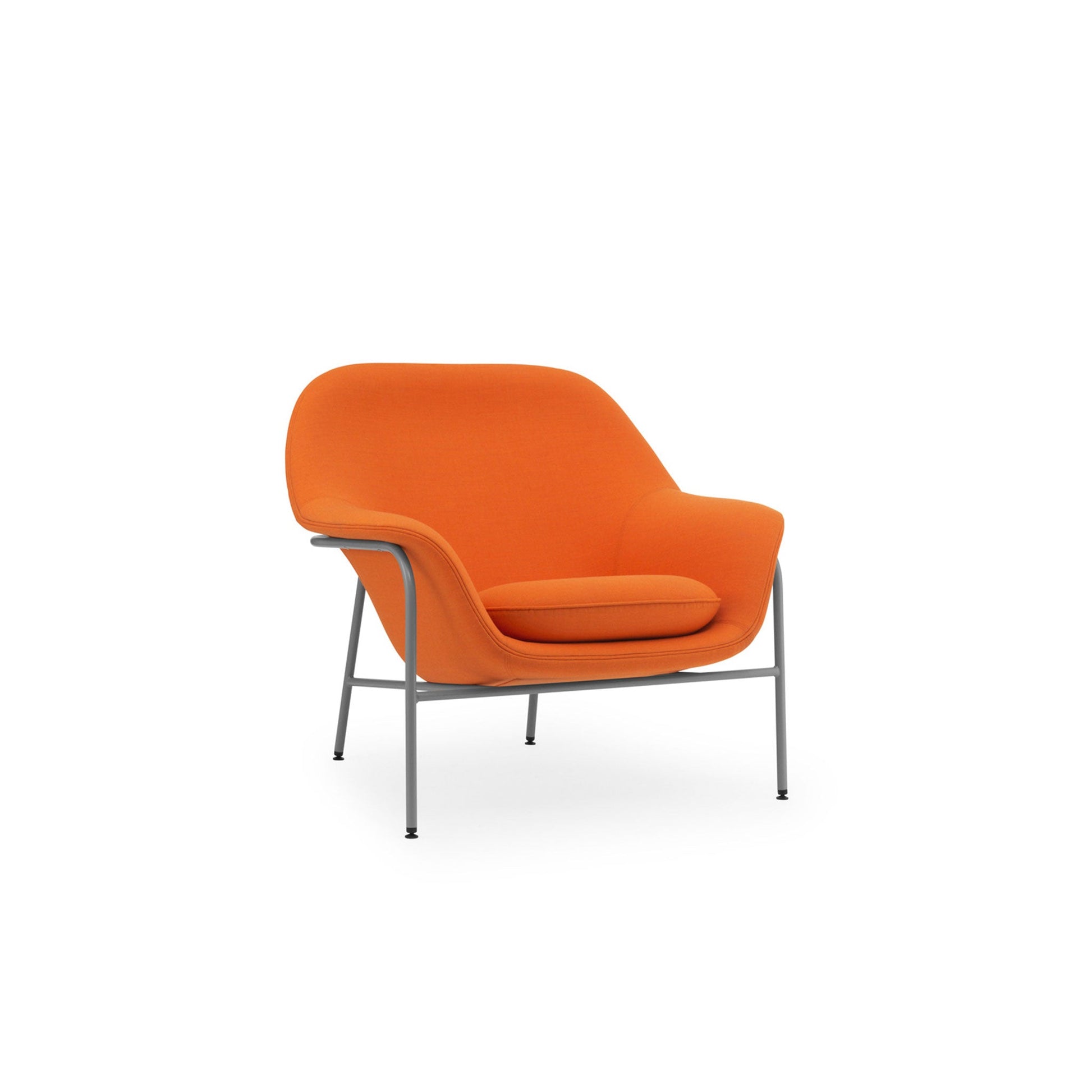 Drape Loungechair Low - Steel - District Furniture