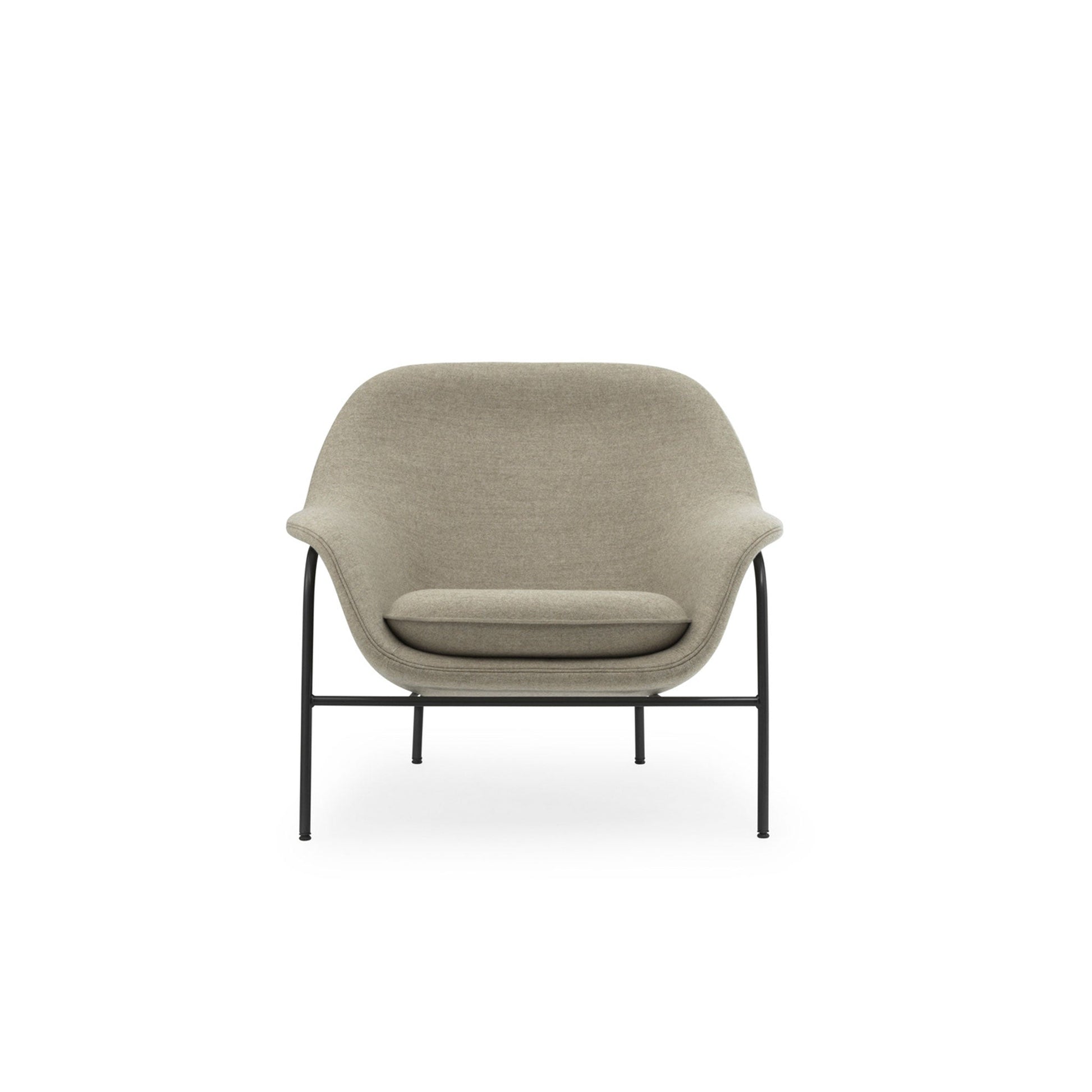 Drape Loungechair Low - Steel - District Furniture