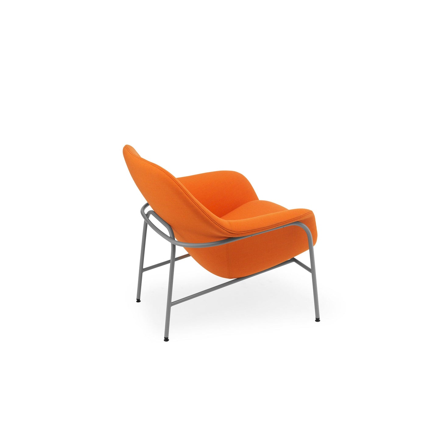 Drape Loungechair Low - Steel - District Furniture