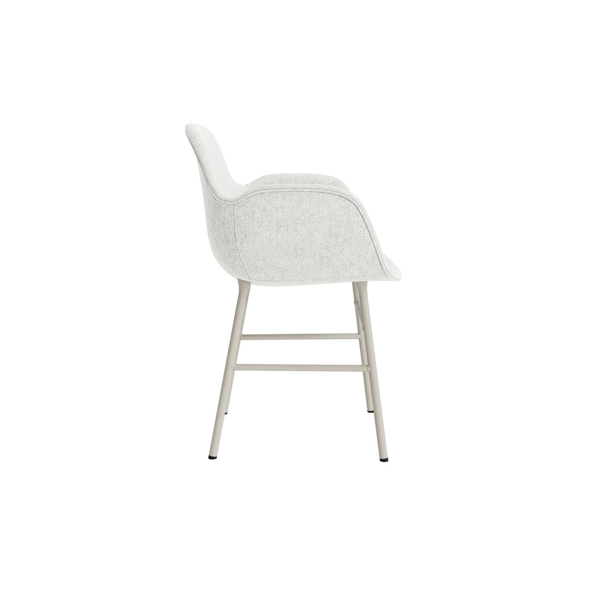 Form Armchair Steel Upholstered - District Furniture