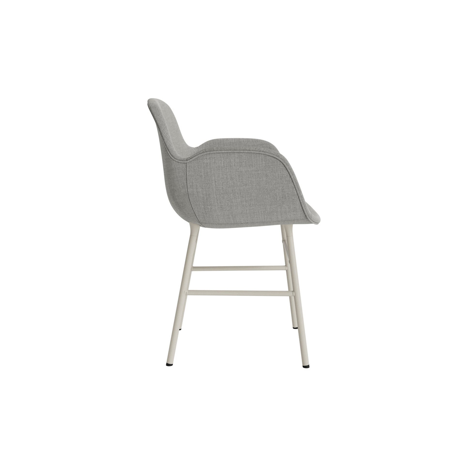 Form Armchair Steel Upholstered - District Furniture