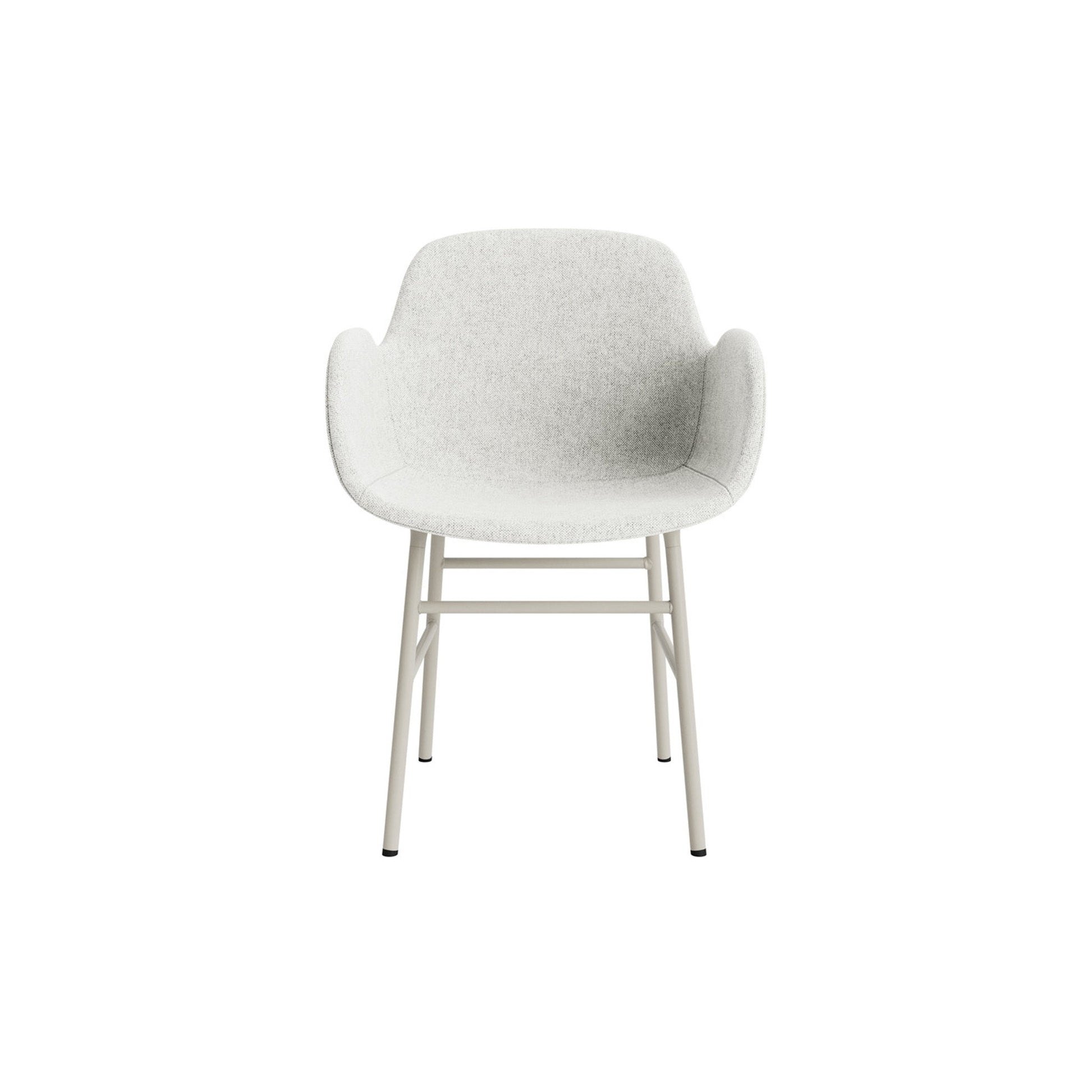 Form Armchair Steel Upholstered - District Furniture