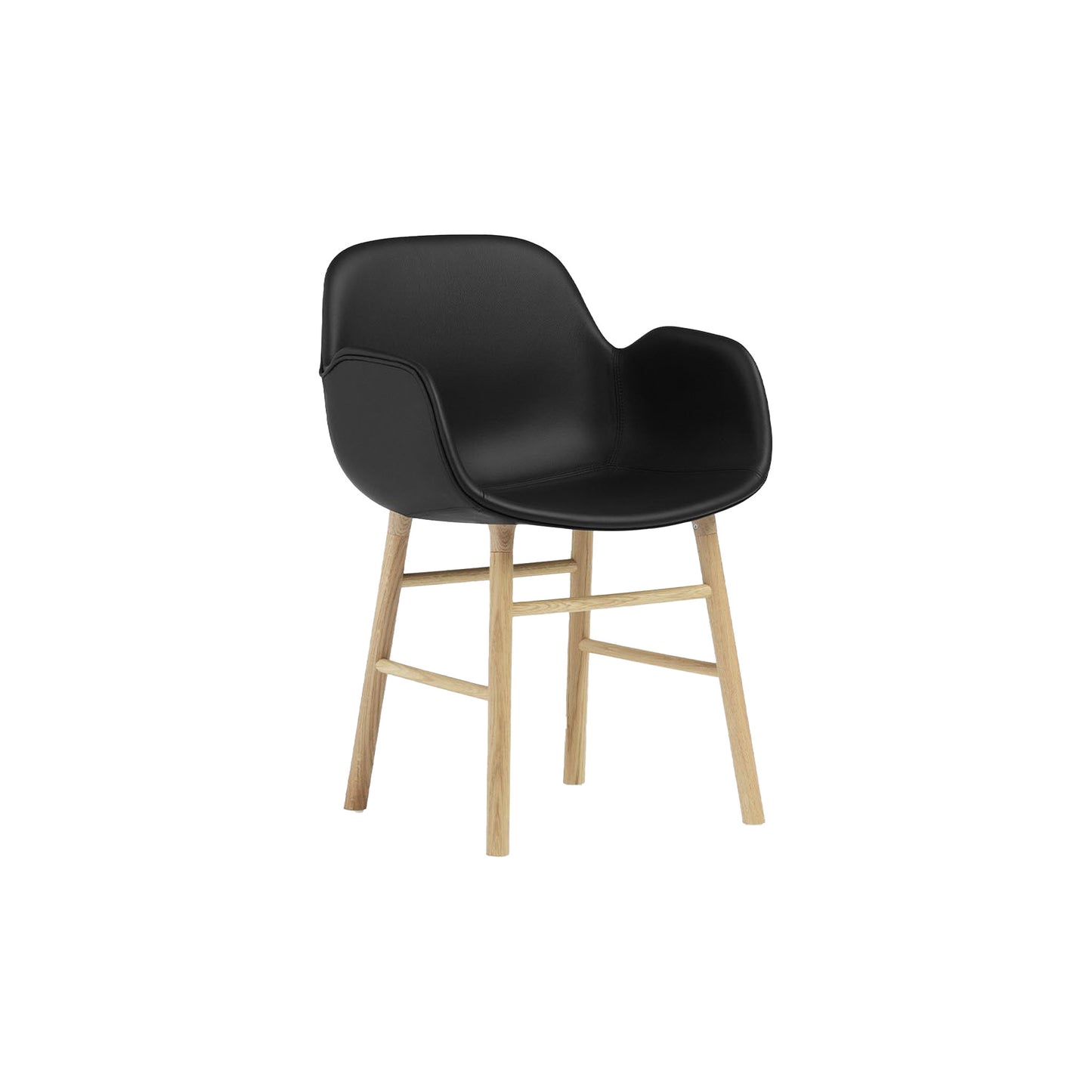 Form Armchair Oak Upholstered