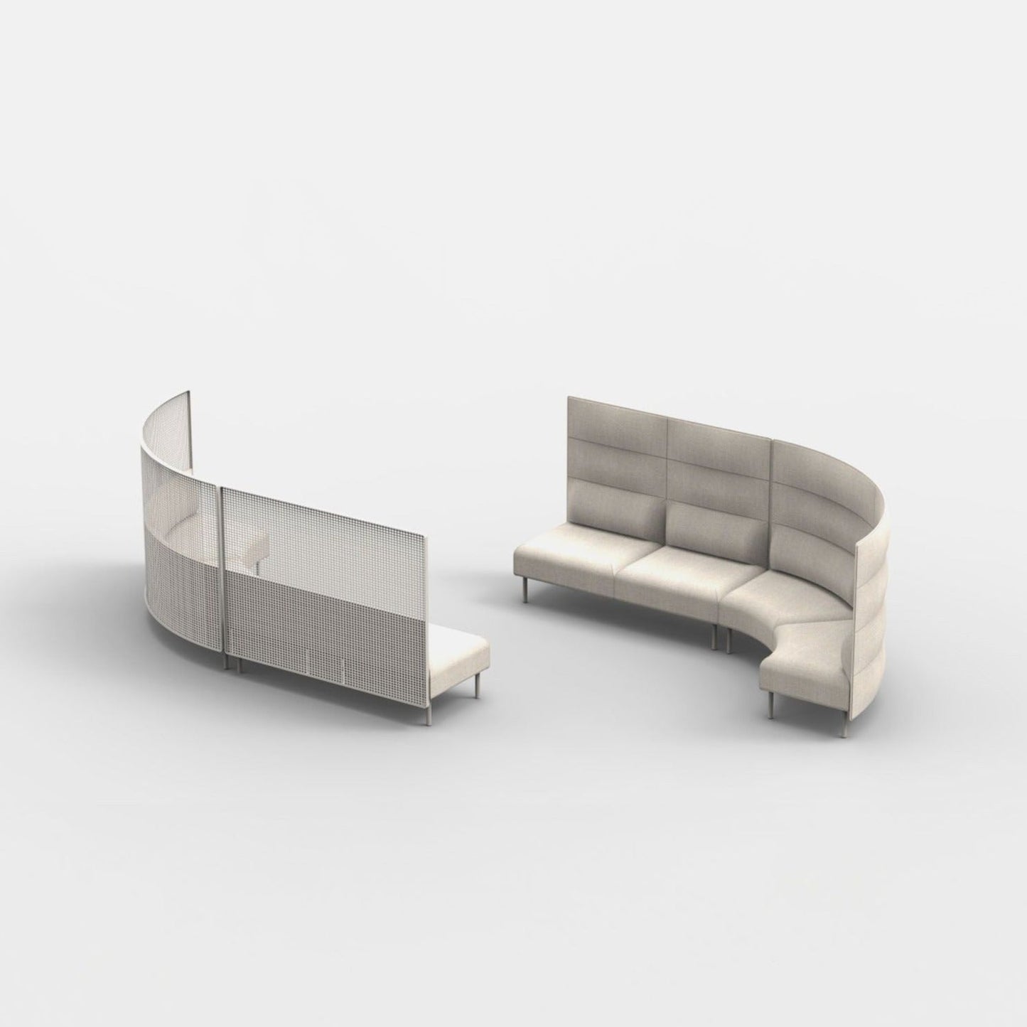 Habitat High Back Curved with Trellis - District Furniture