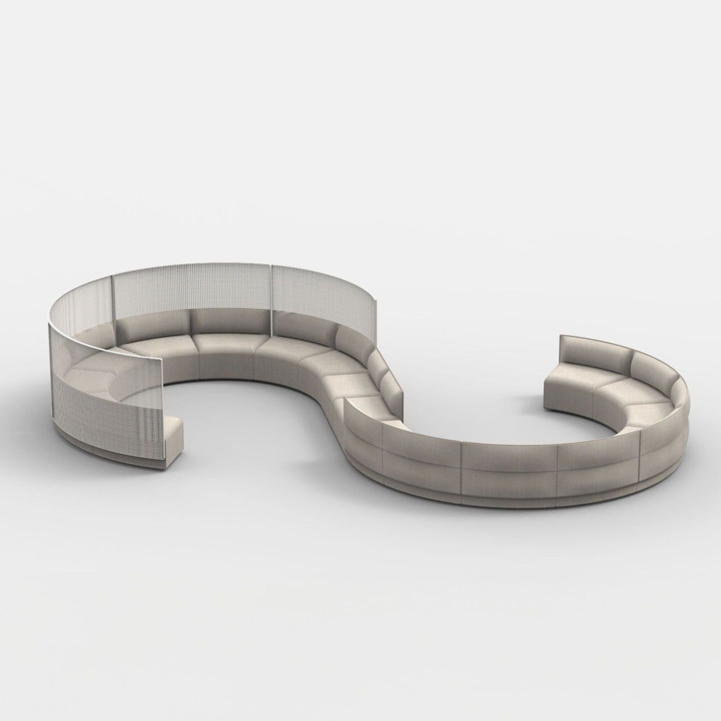 Habitat High Back Curved with Trellis - District Furniture