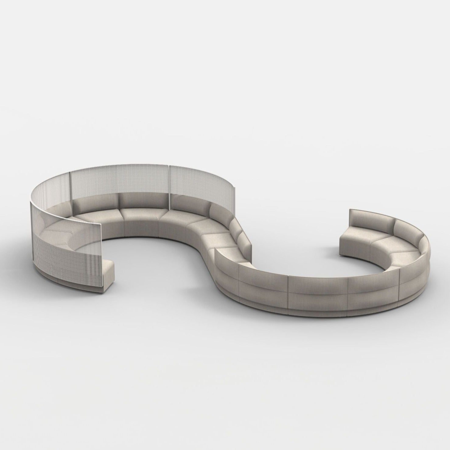 Habitat High Back Curved with Trellis - District Furniture