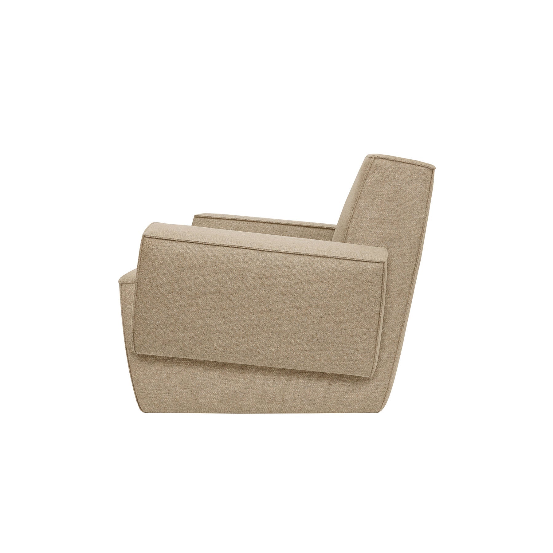 Hunk Lounge Chair With Armrests - District Furniture