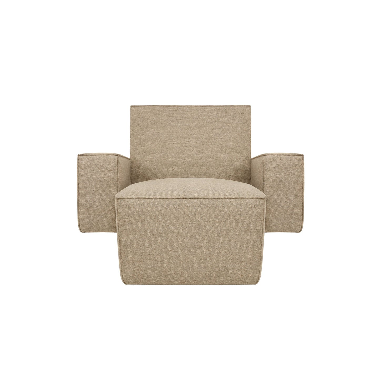 Hunk Lounge Chair With Armrests - District Furniture