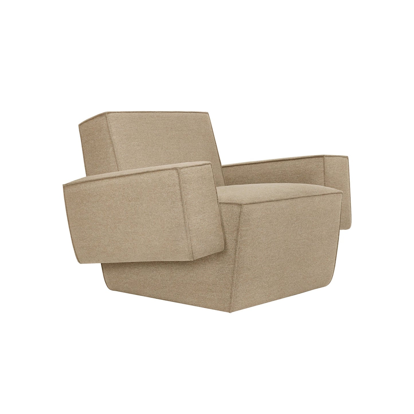 Hunk Lounge Chair With Armrests - District Furniture