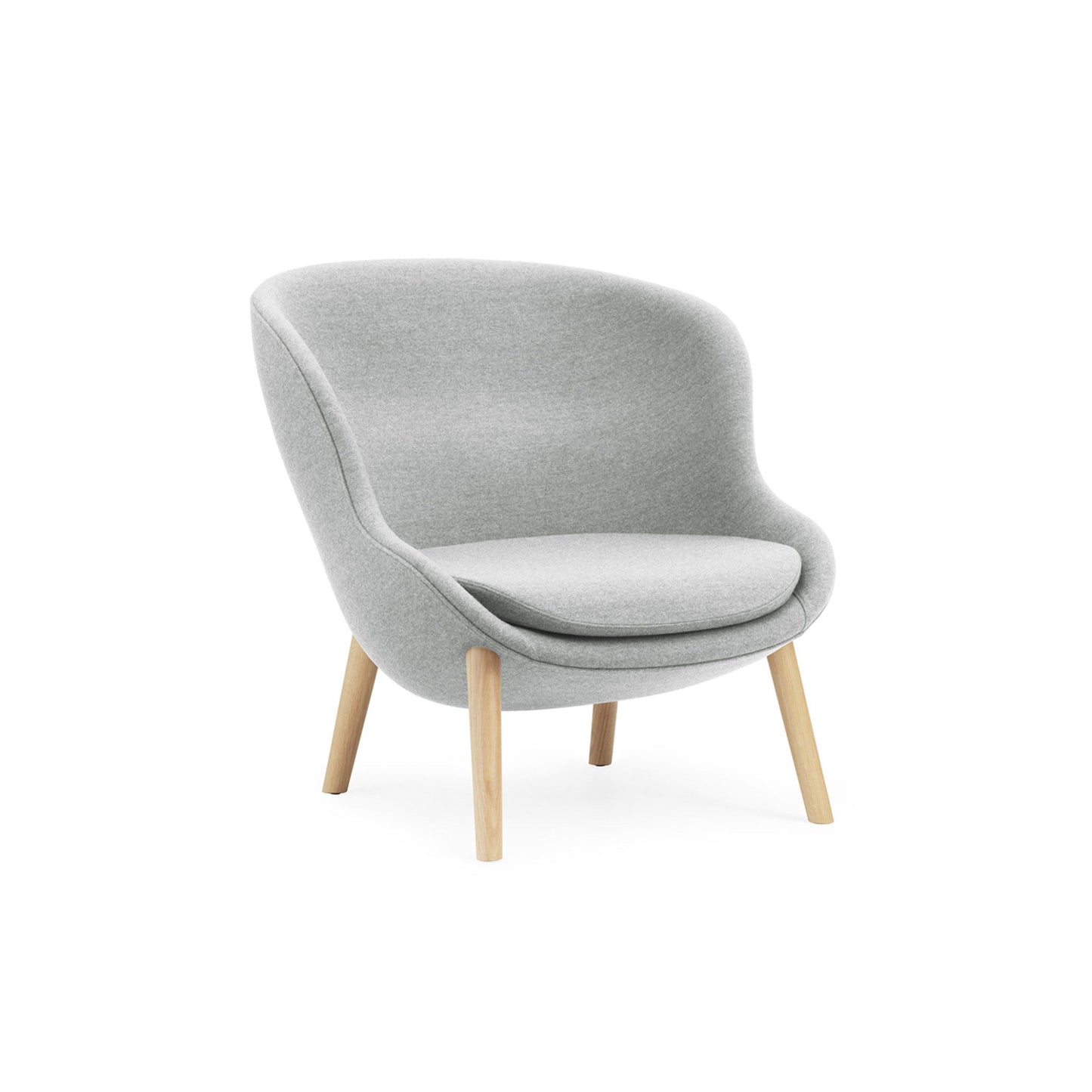 Hyg Lounge Chair Low Oak - District Furniture