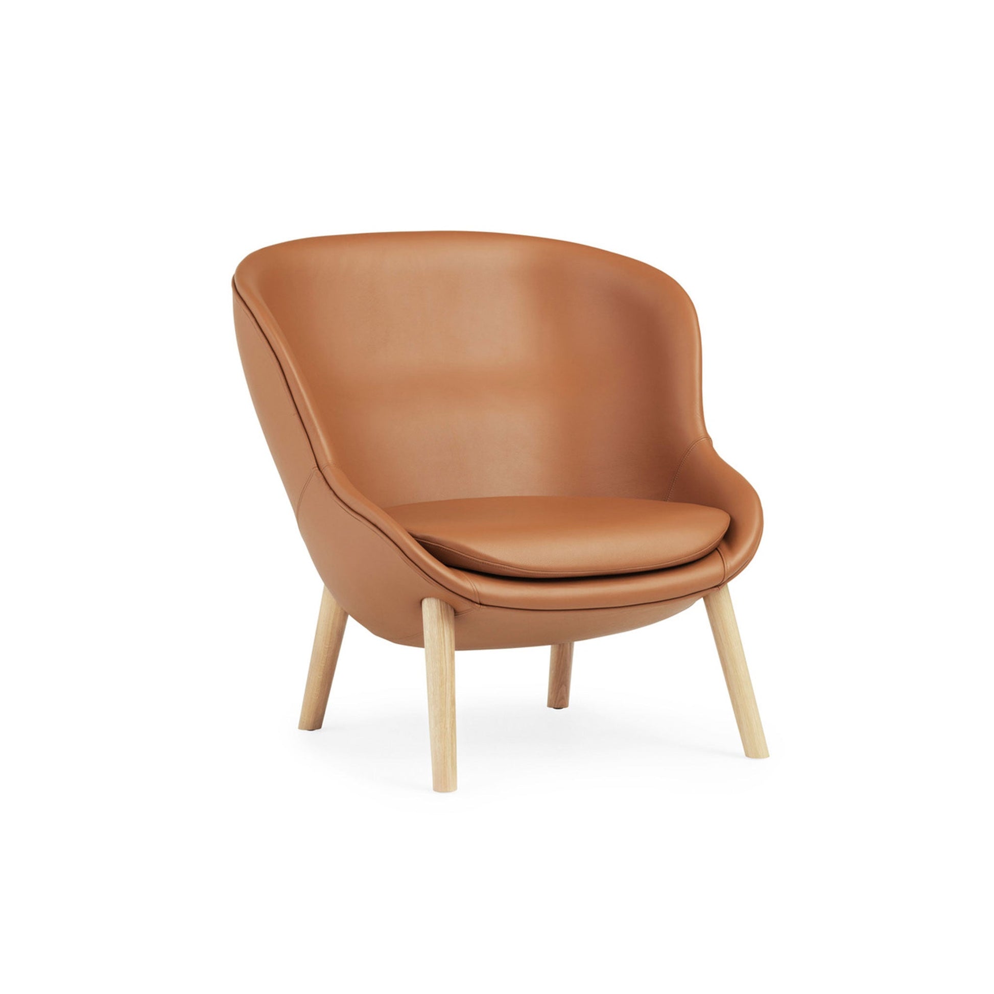 Hyg Lounge Chair Low Oak - District Furniture