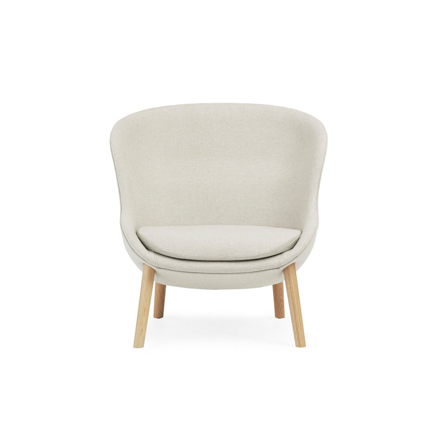 Hyg Lounge Chair Low Oak - District Furniture