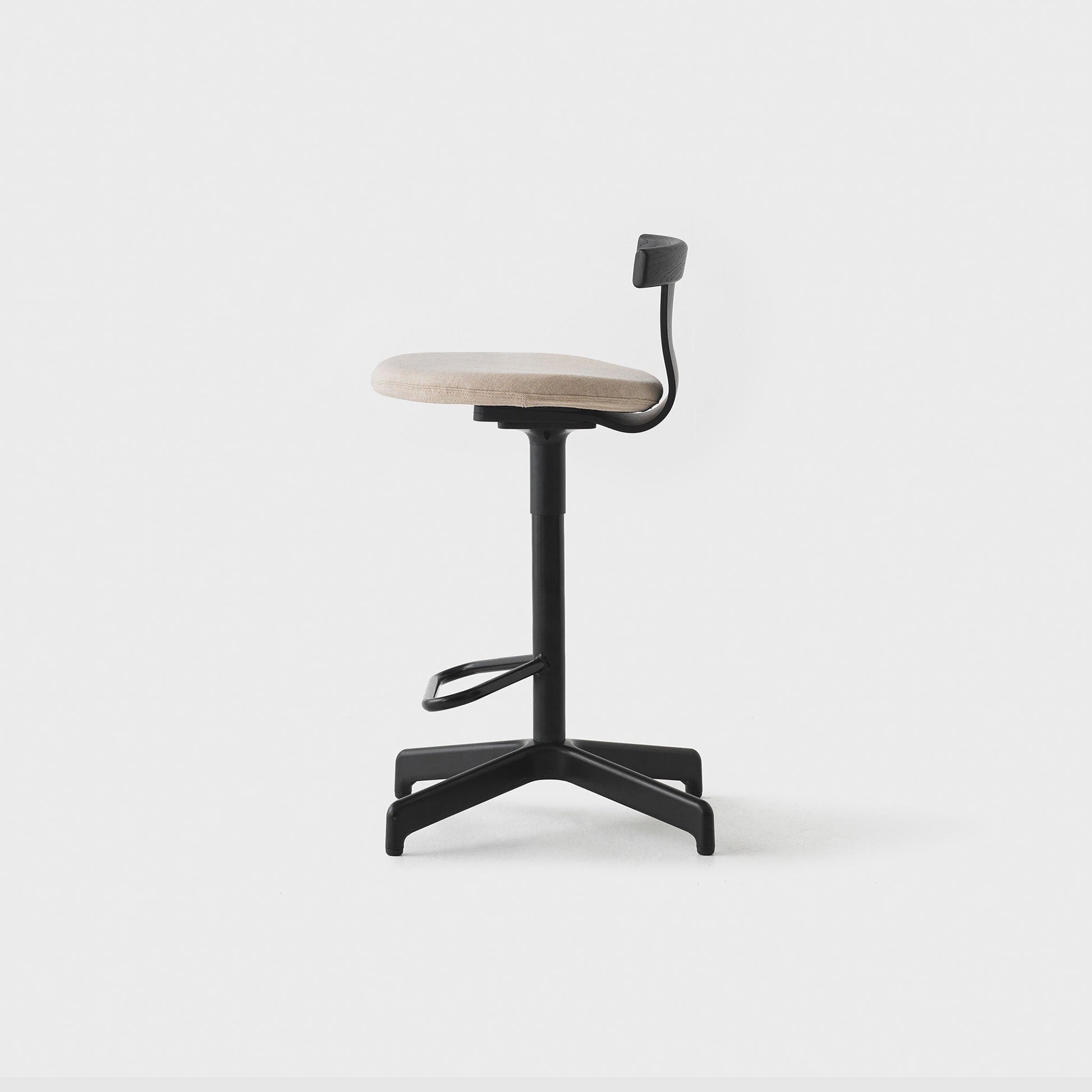Jiro Swivel Stool Upholstered - District Furniture