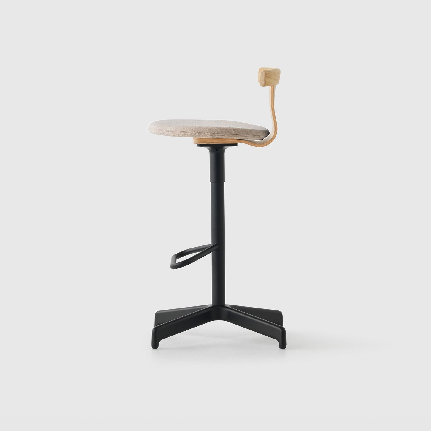 Jiro Swivel Stool Upholstered - District Furniture