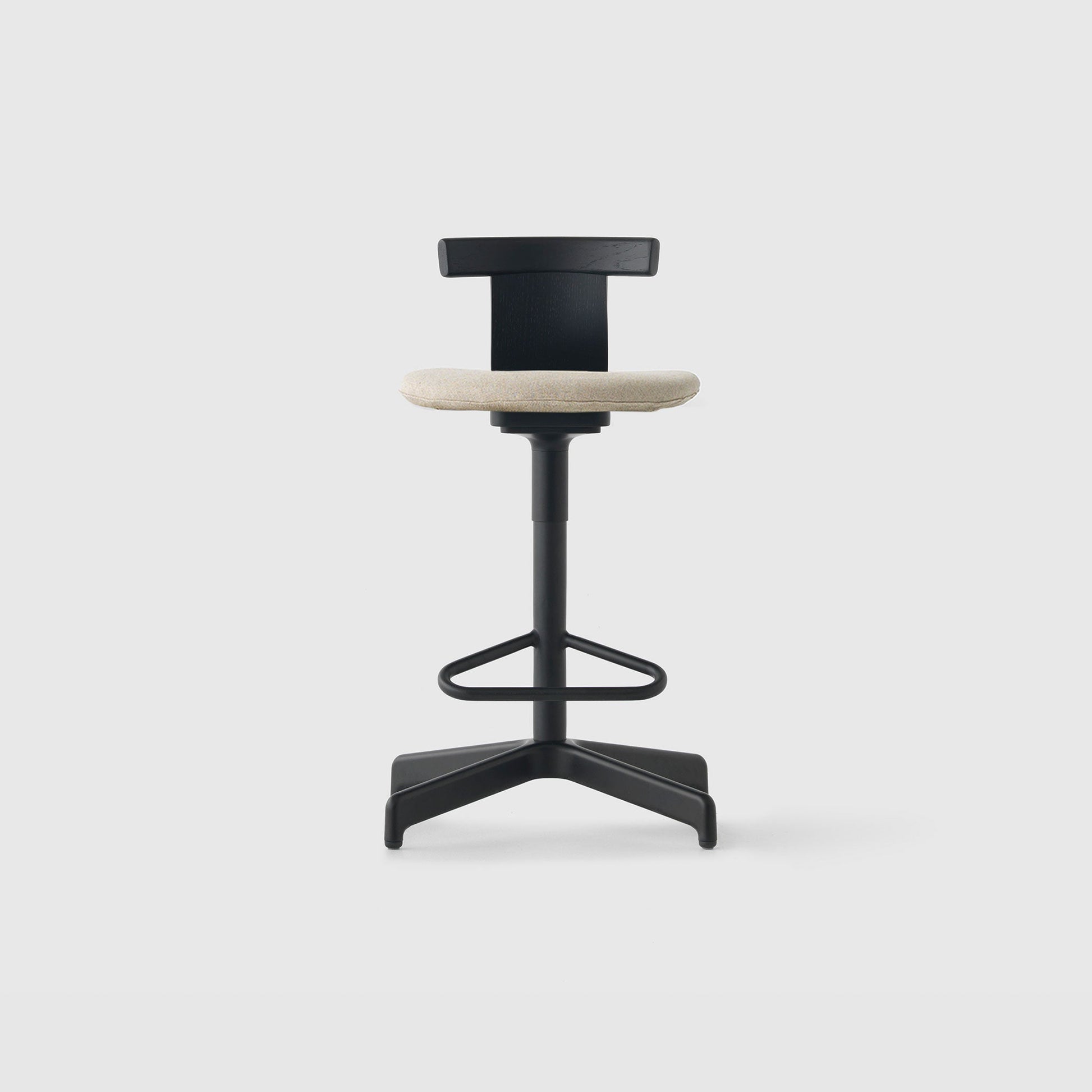 Jiro Swivel Stool Upholstered - District Furniture