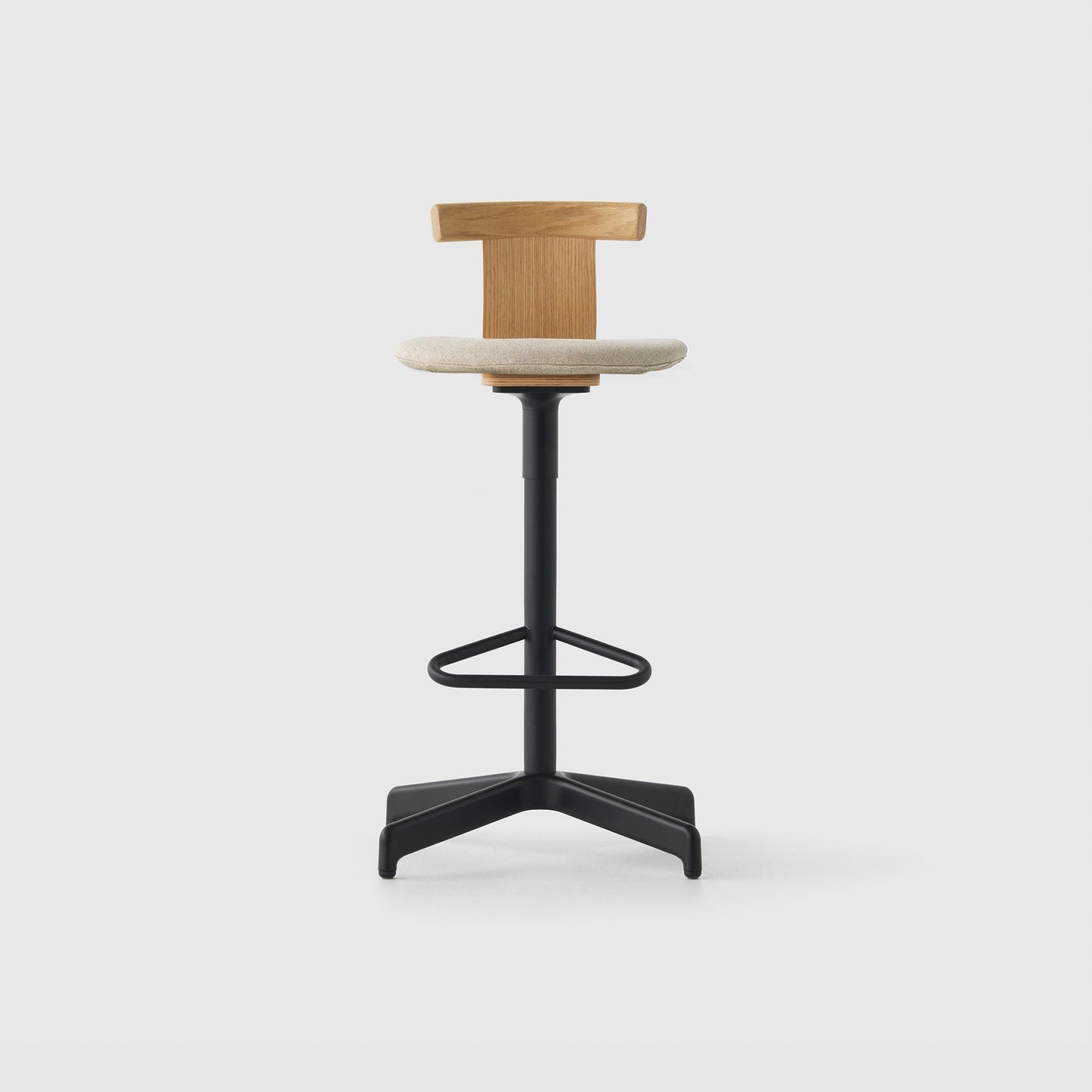 Jiro Swivel Stool Upholstered - District Furniture