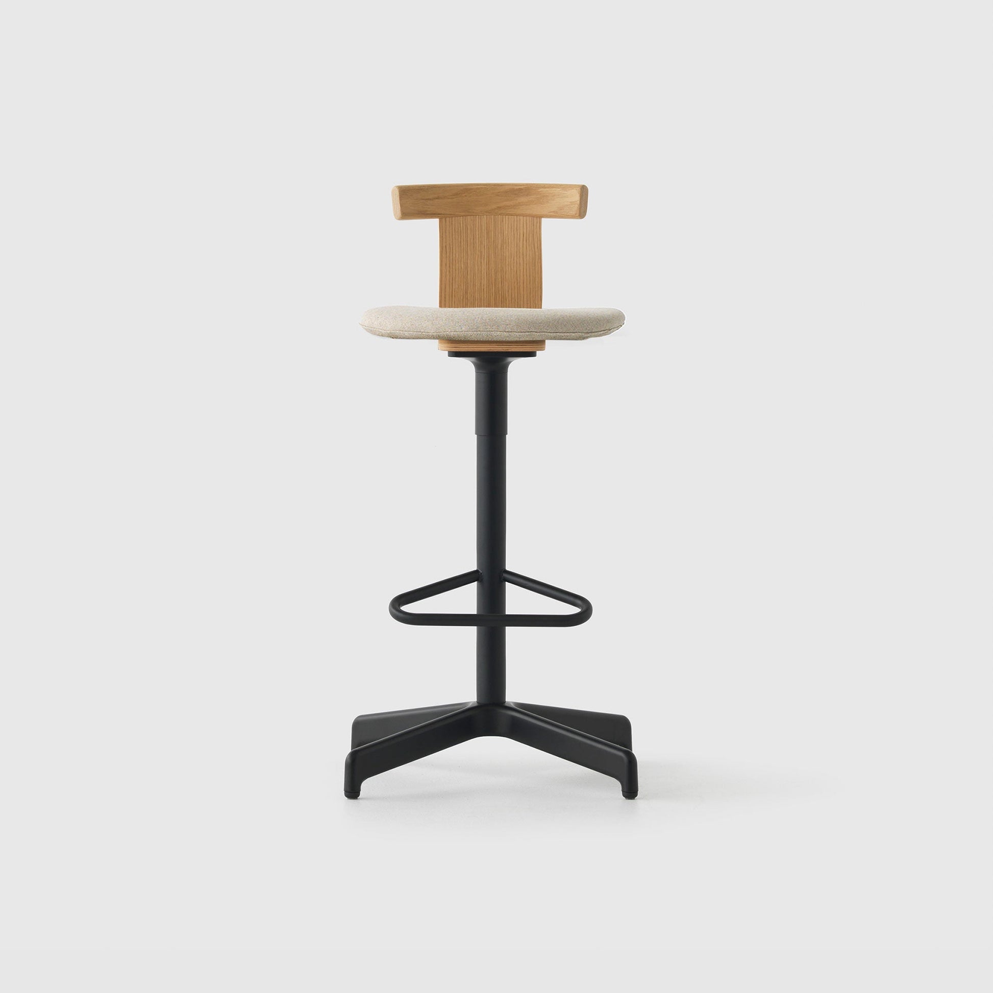 Jiro Swivel Stool Upholstered - District Furniture