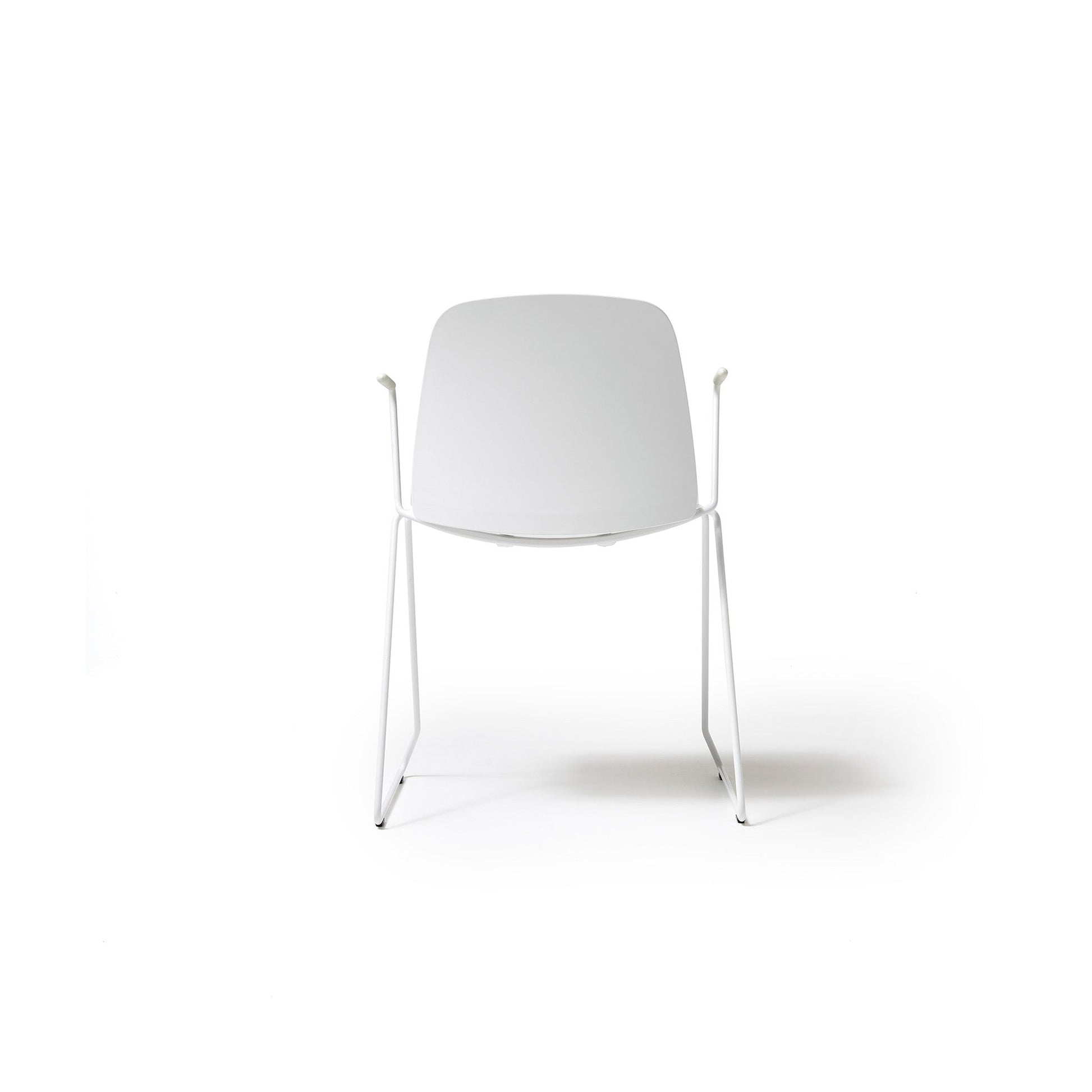 Kire Chair Sled Base with Arms - District Furniture