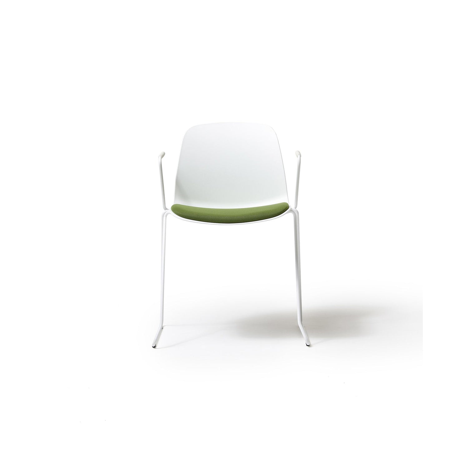 Kire Chair Sled Base with Arms - District Furniture