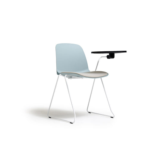 Kire Chair Sled Base with Writing Tablet - District Furniture