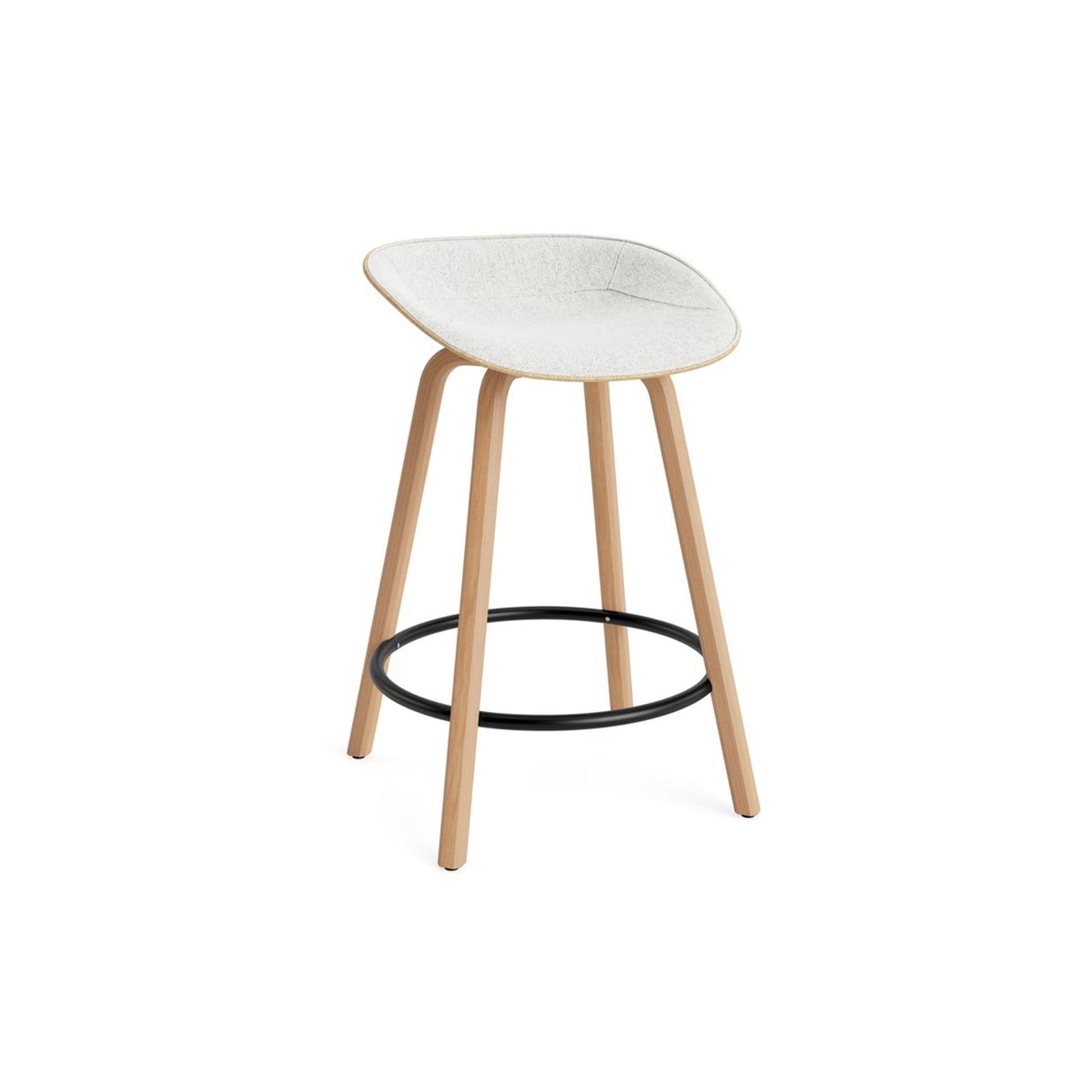 Mat Barstool Front Upholstery Beech - District Furniture