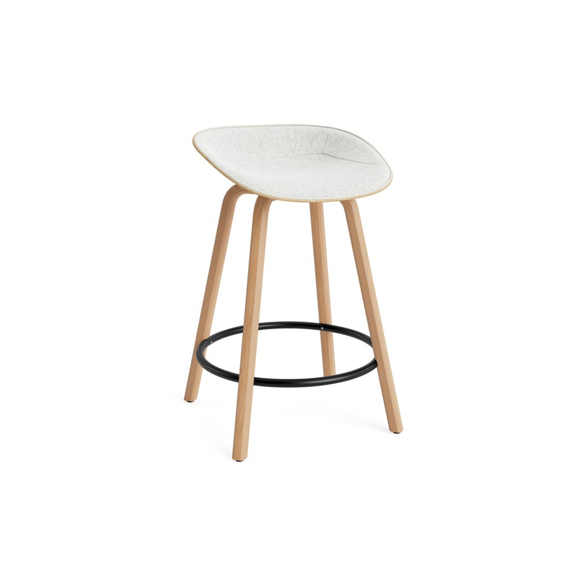 Mat Barstool Front Upholstery Beech - District Furniture