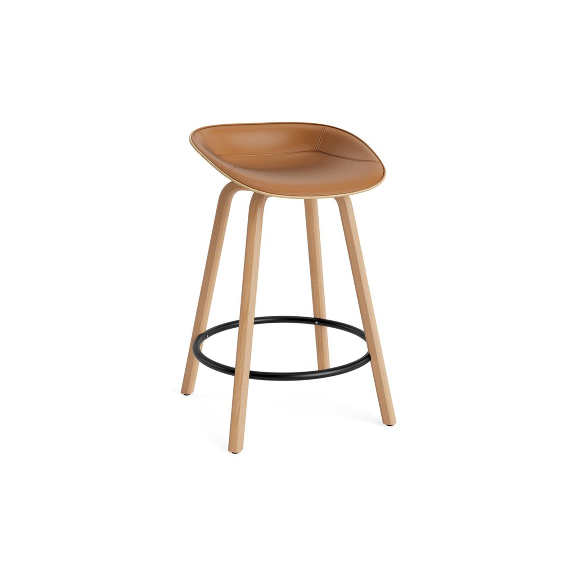 Mat Barstool Front Upholstery Beech - District Furniture