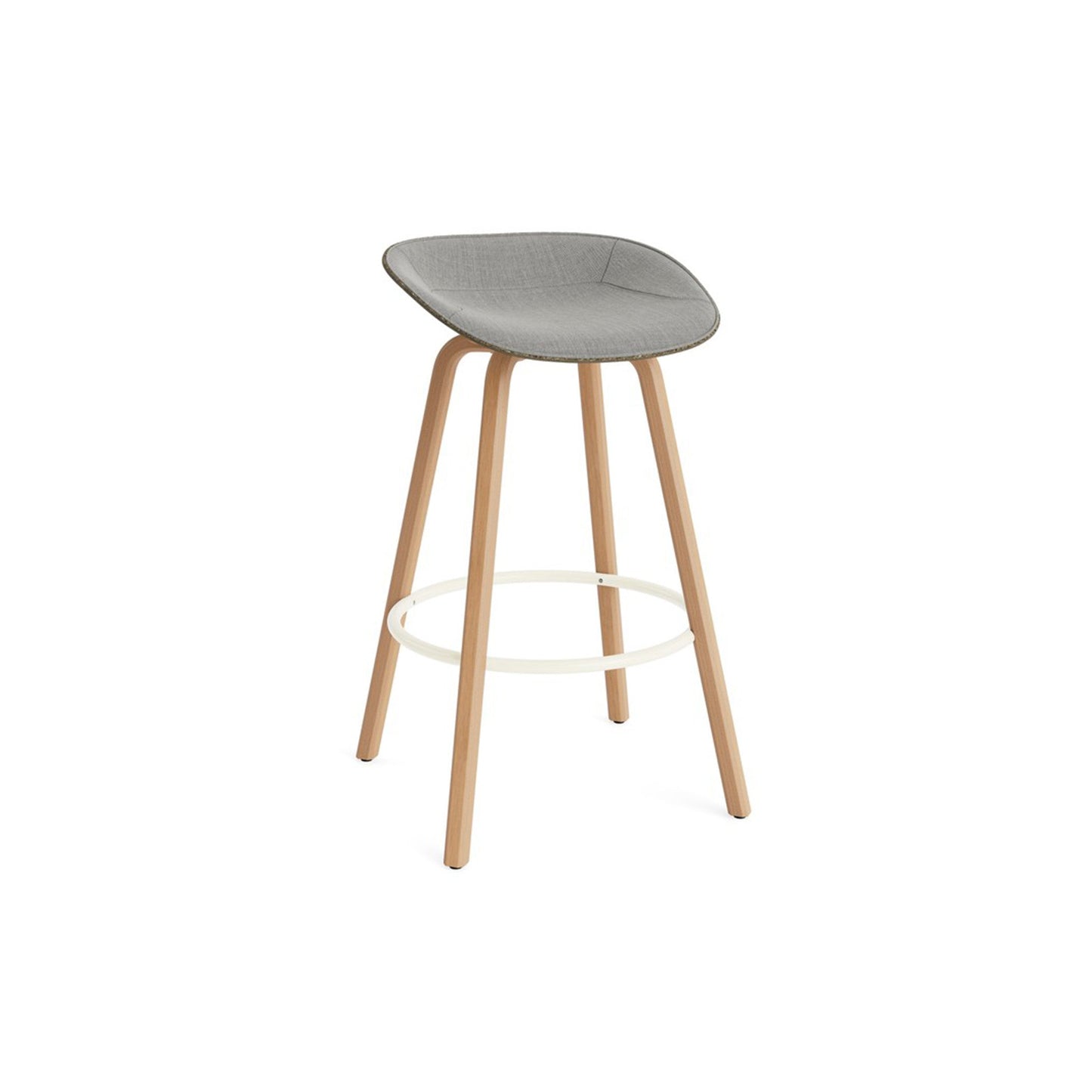 Mat Barstool Front Upholstery Beech - District Furniture