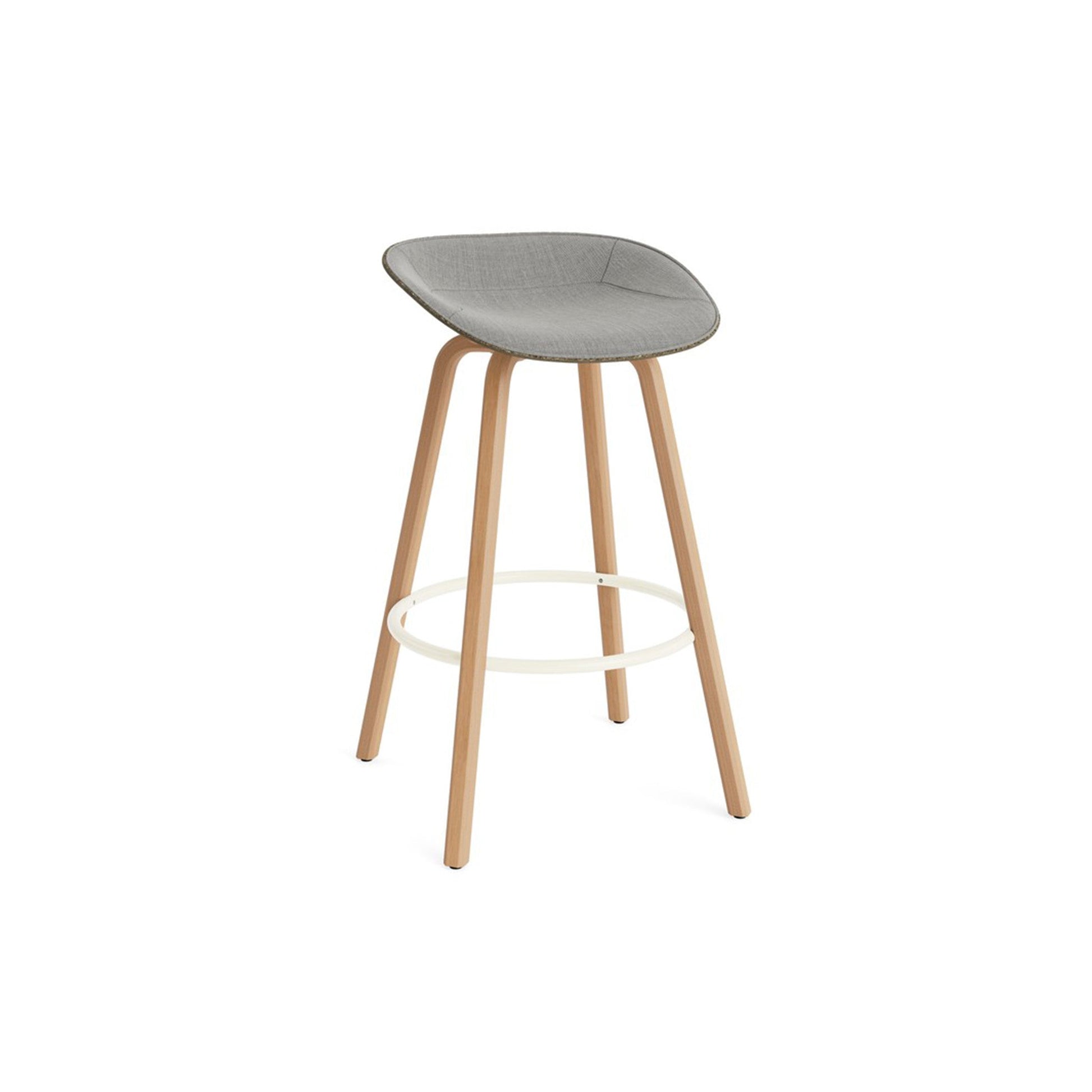 Mat Barstool Front Upholstery Beech - District Furniture