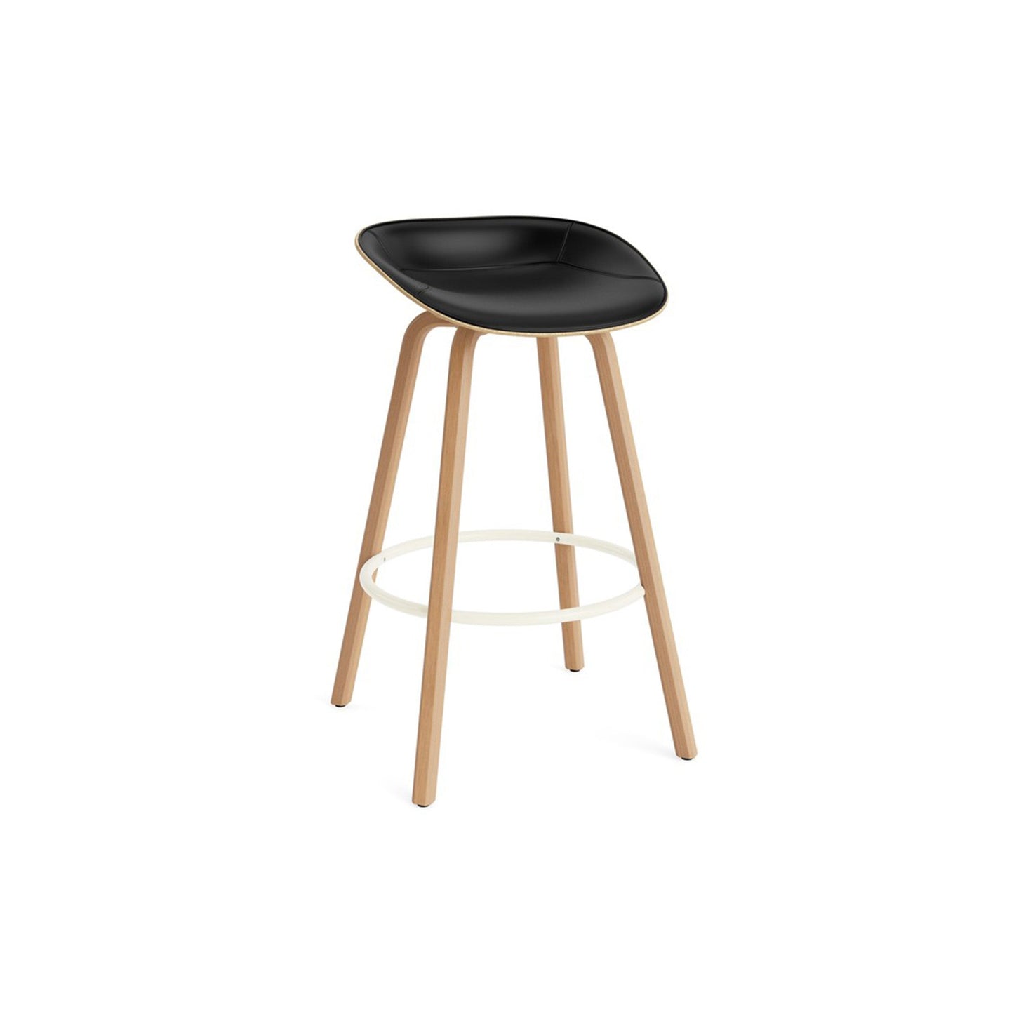 Mat Barstool Front Upholstery Beech - District Furniture