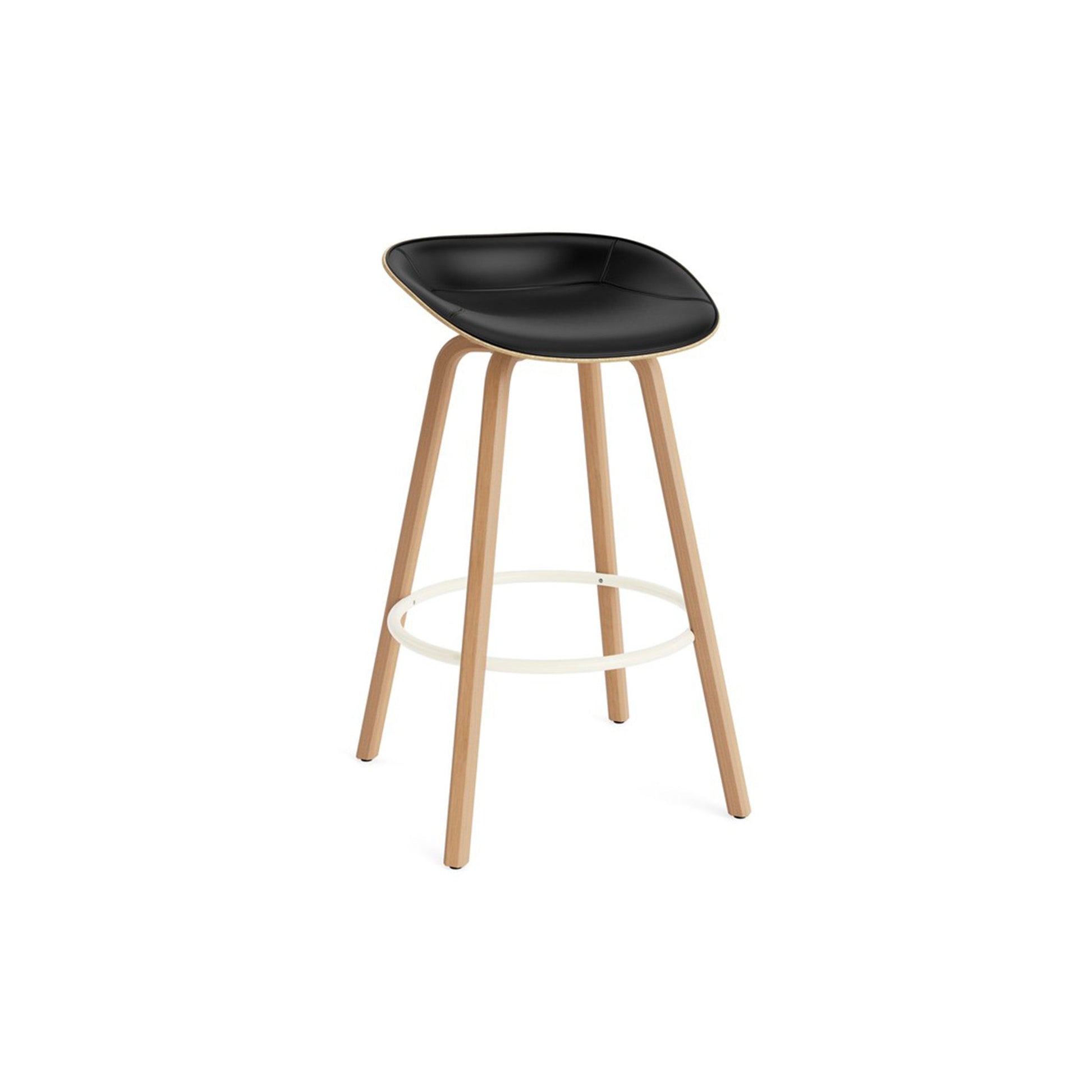 Mat Barstool Front Upholstery Beech - District Furniture