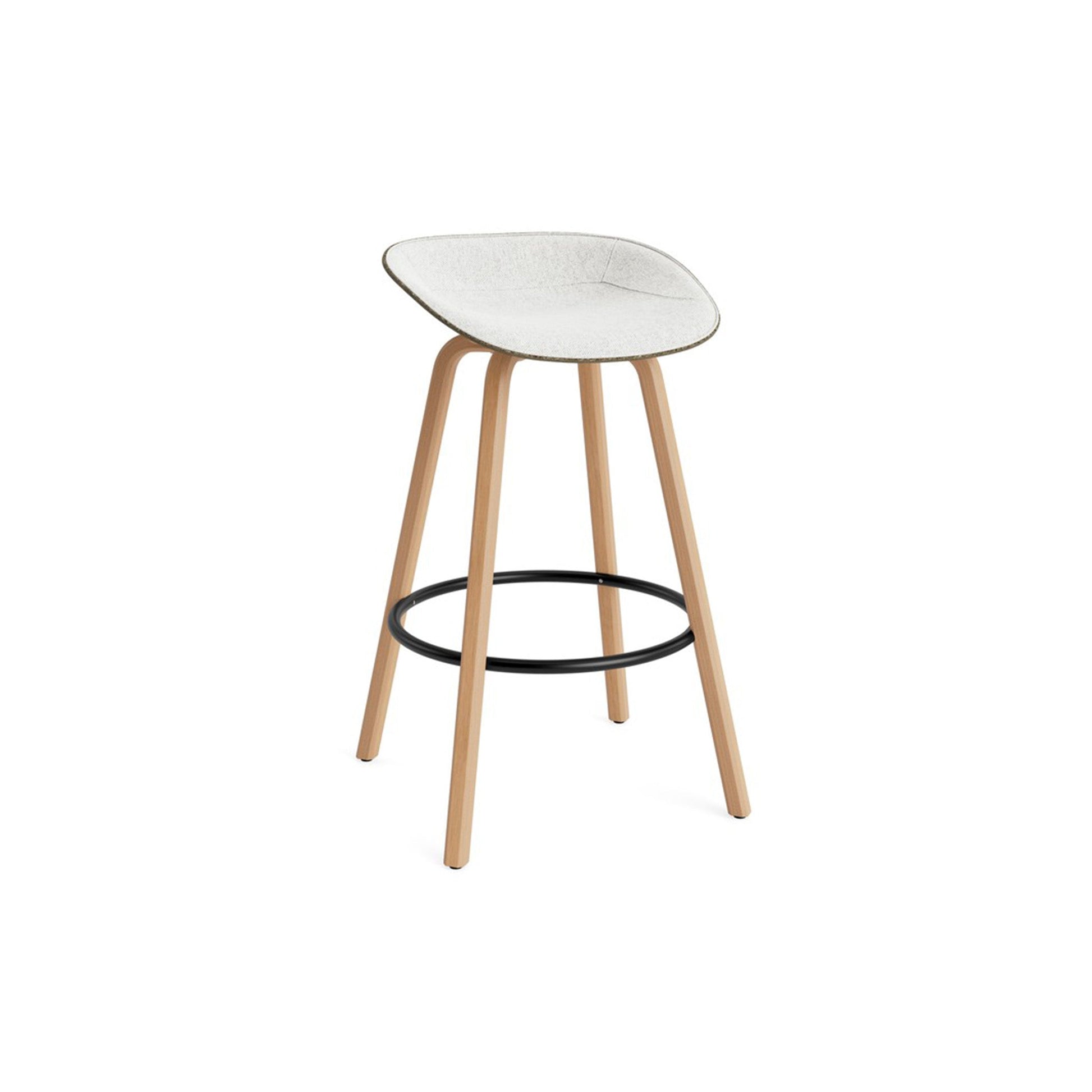 Mat Barstool Front Upholstery Beech - District Furniture