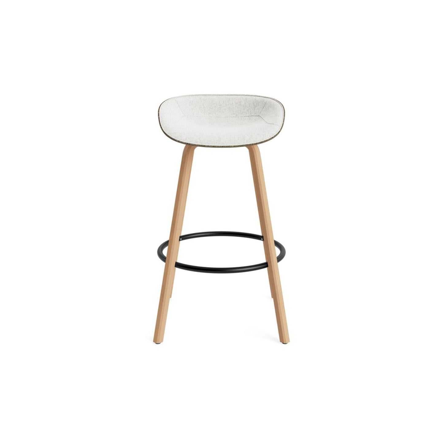 Mat Barstool Front Upholstery Beech - District Furniture