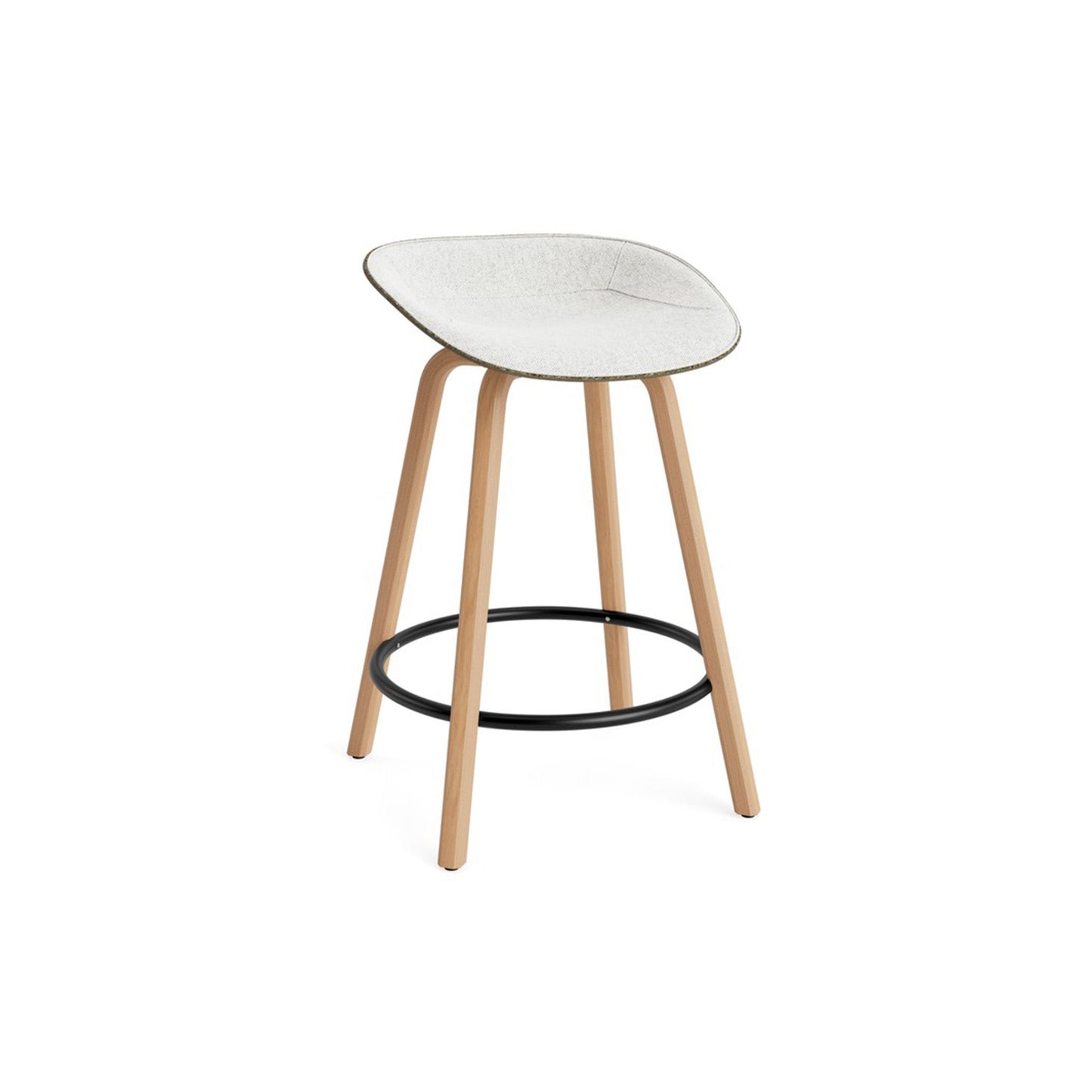Mat Barstool Front Upholstery Beech - District Furniture