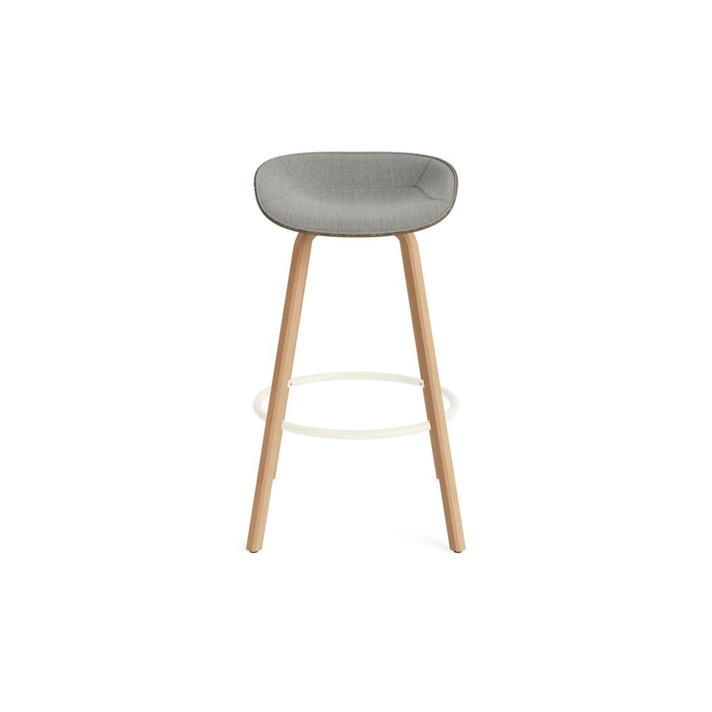 Mat Barstool Front Upholstery Beech - District Furniture