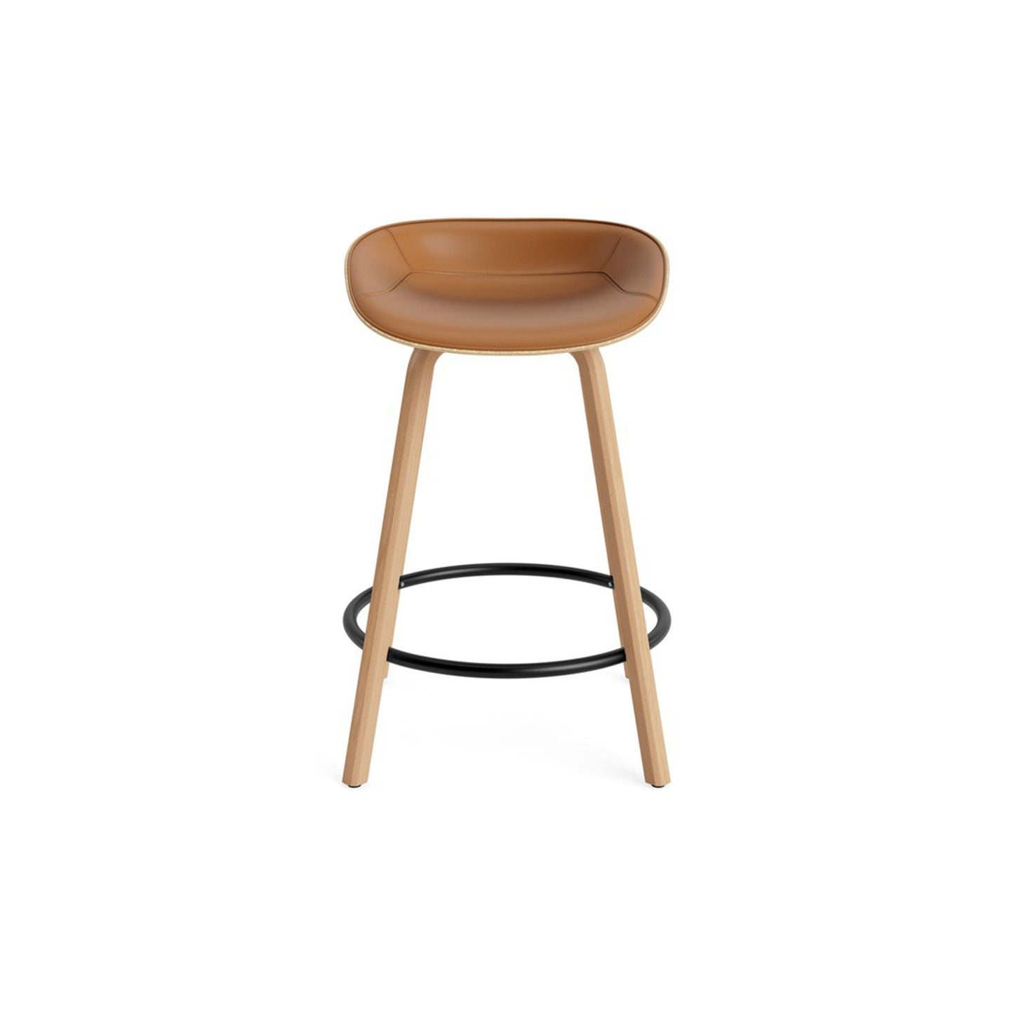 Mat Barstool Front Upholstery Beech - District Furniture