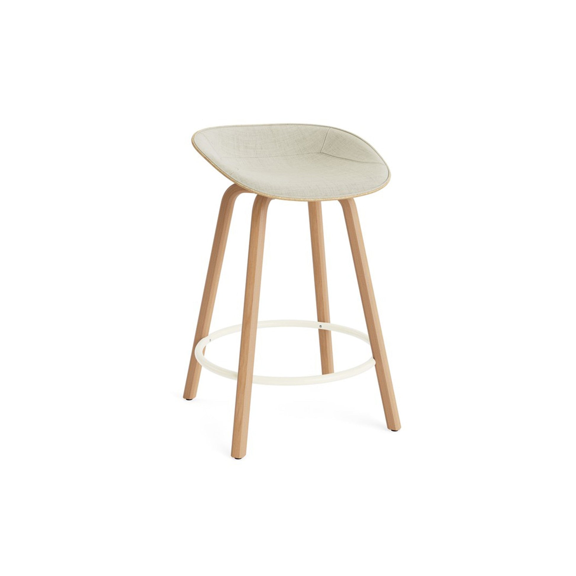 Mat Barstool Front Upholstery Beech - District Furniture