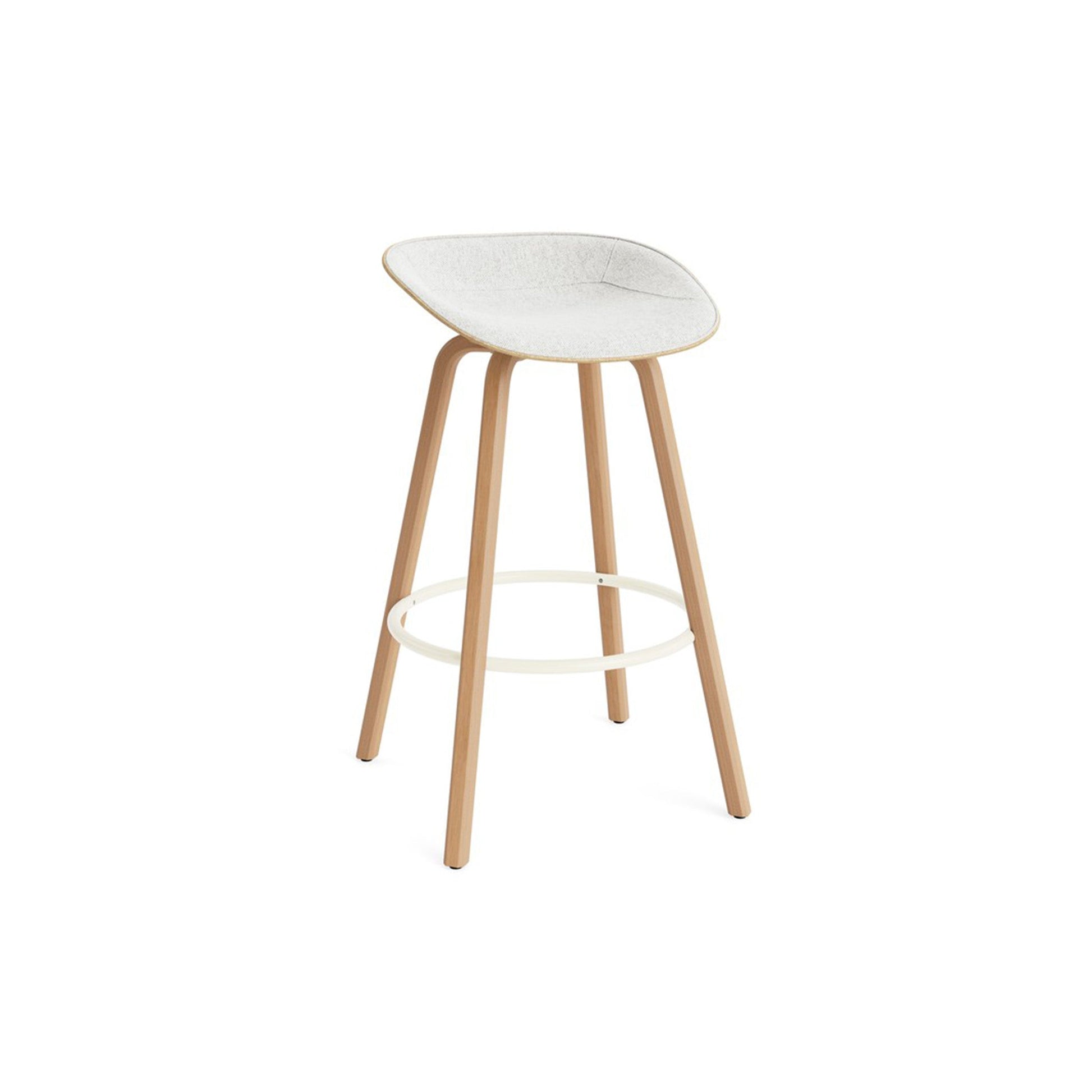 Mat Barstool Front Upholstery Beech - District Furniture