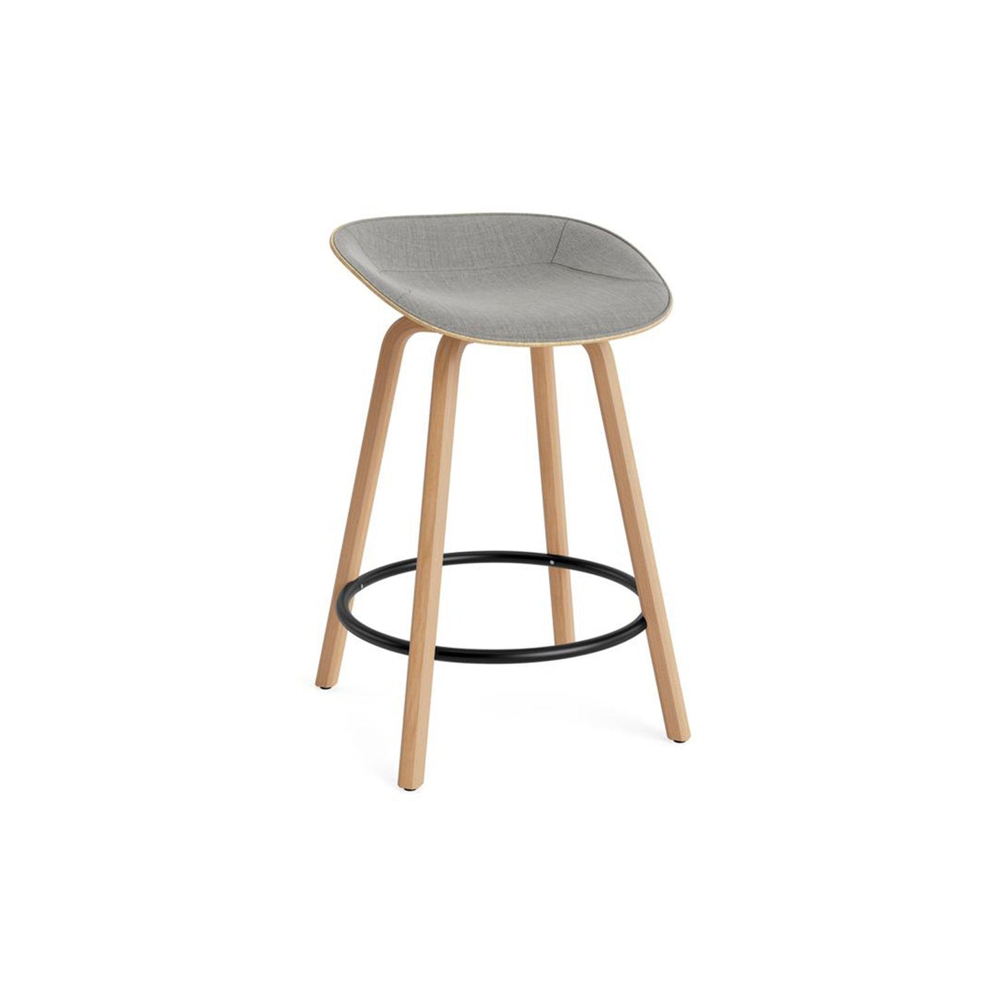 Mat Barstool Front Upholstery Beech - District Furniture