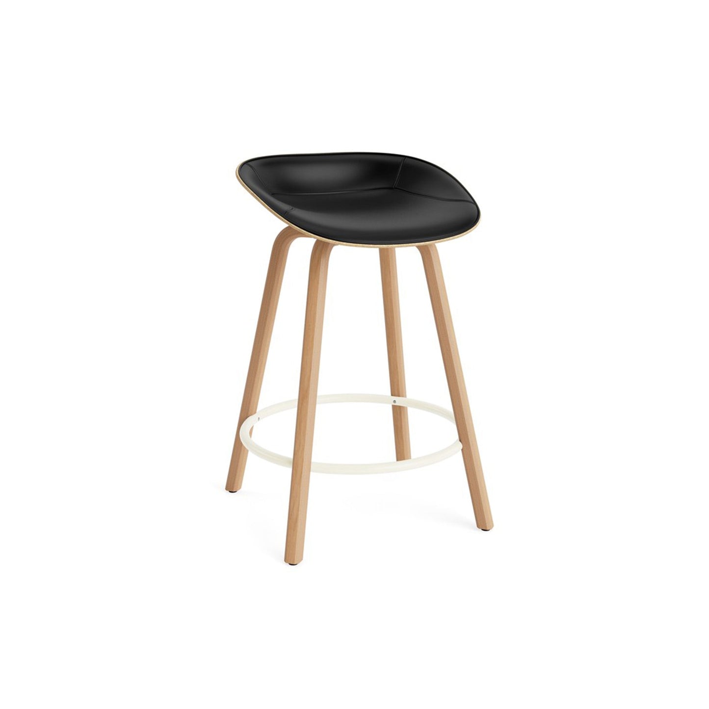 Mat Barstool Front Upholstery Beech - District Furniture