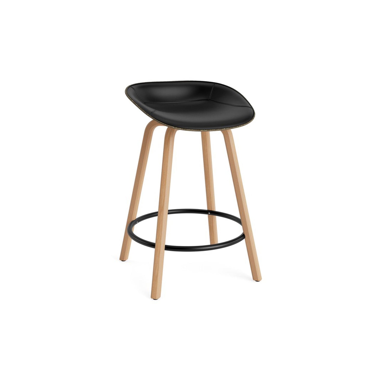 Mat Barstool Front Upholstery Beech - District Furniture