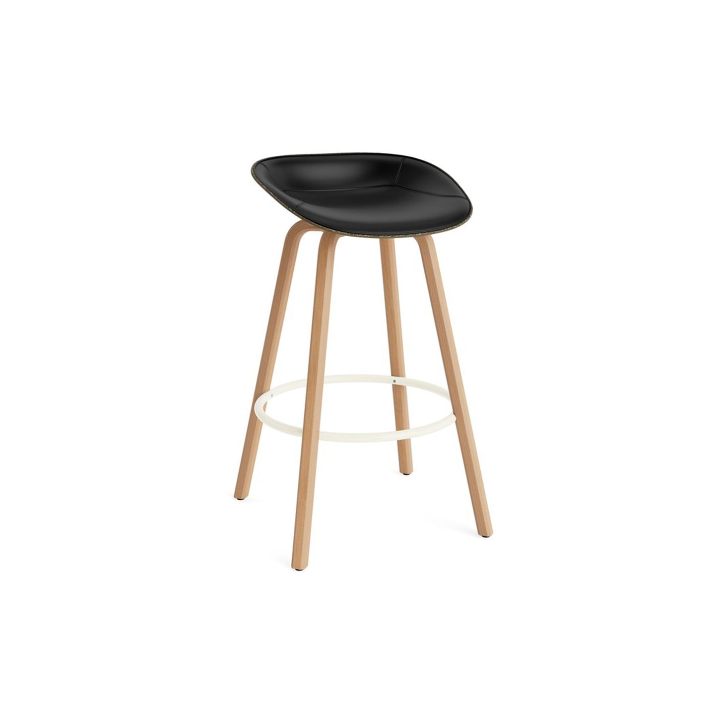 Mat Barstool Front Upholstery Beech - District Furniture