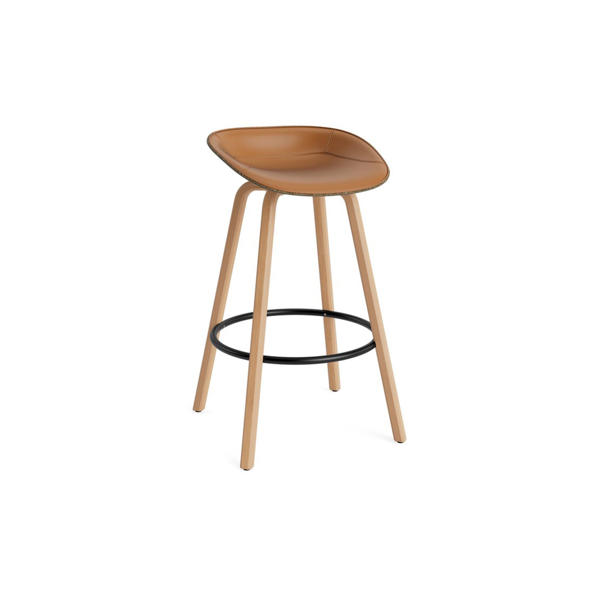 Mat Barstool Front Upholstery Beech - District Furniture