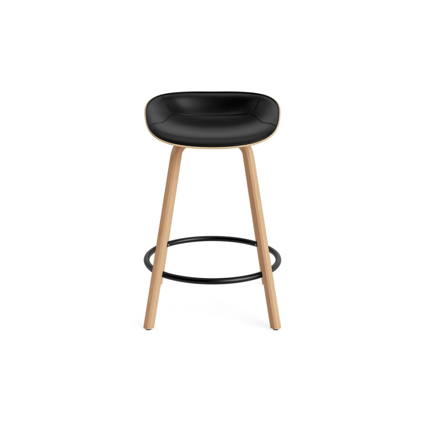 Mat Barstool Front Upholstery Beech - District Furniture