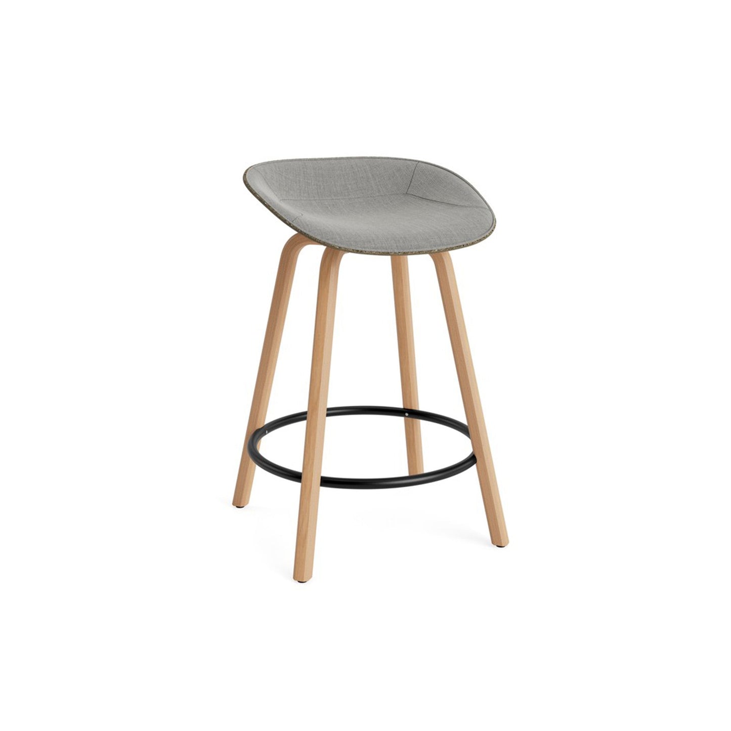 Mat Barstool Front Upholstery Beech - District Furniture