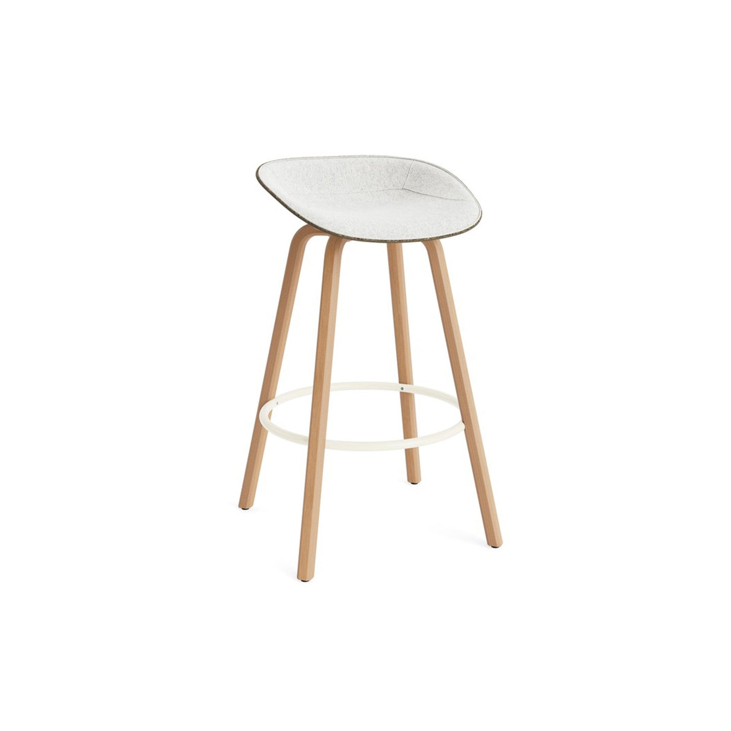 Mat Barstool Full Upholstery Beech - District Furniture